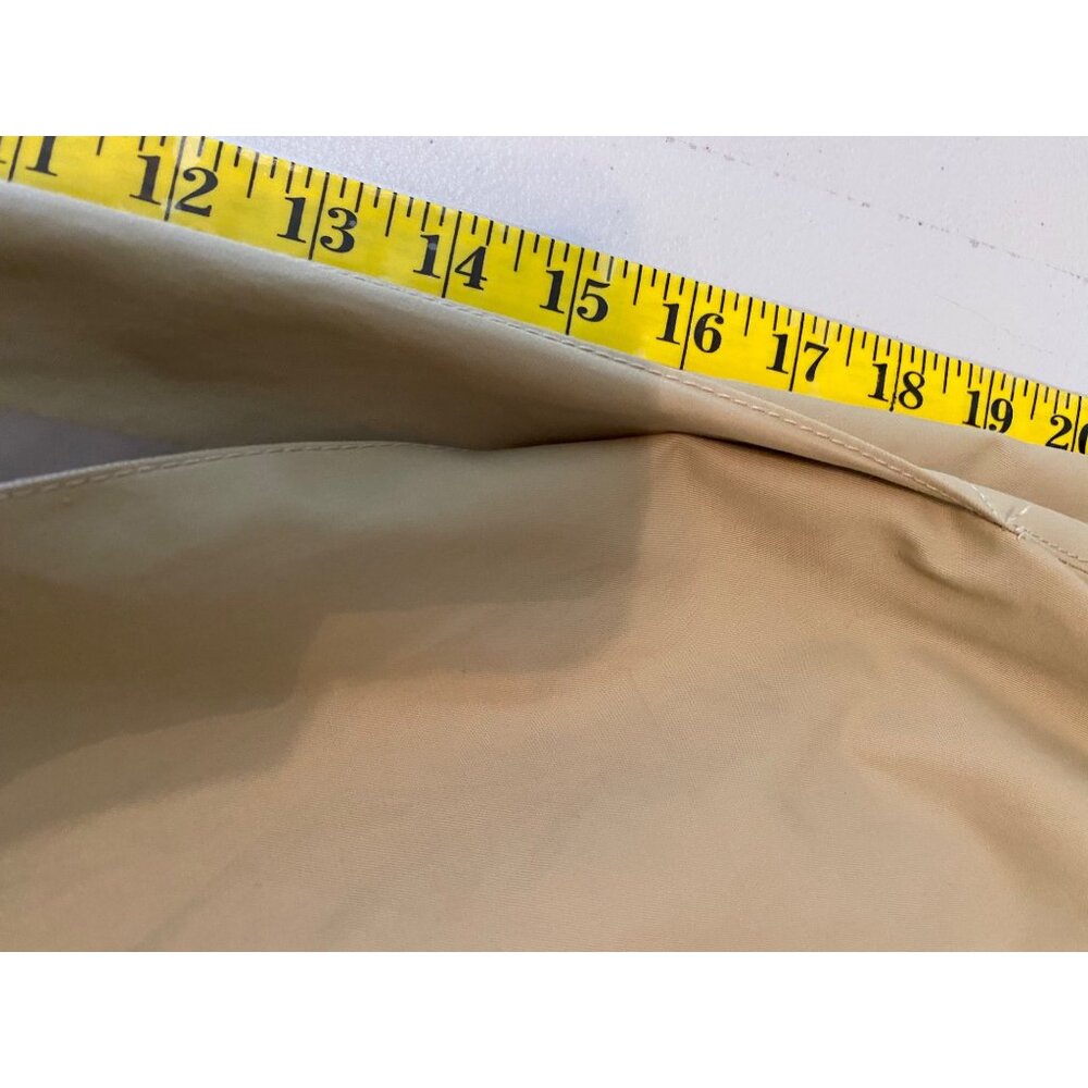 Michael Kors Trench Coat Beige Double-Breasted 39" Long Large - Picture 14 of 14